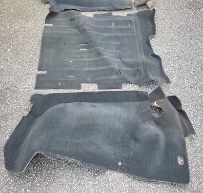 Jeep TJ Wrangler rear carpet black back seat area 03 04 05 06 fender wells