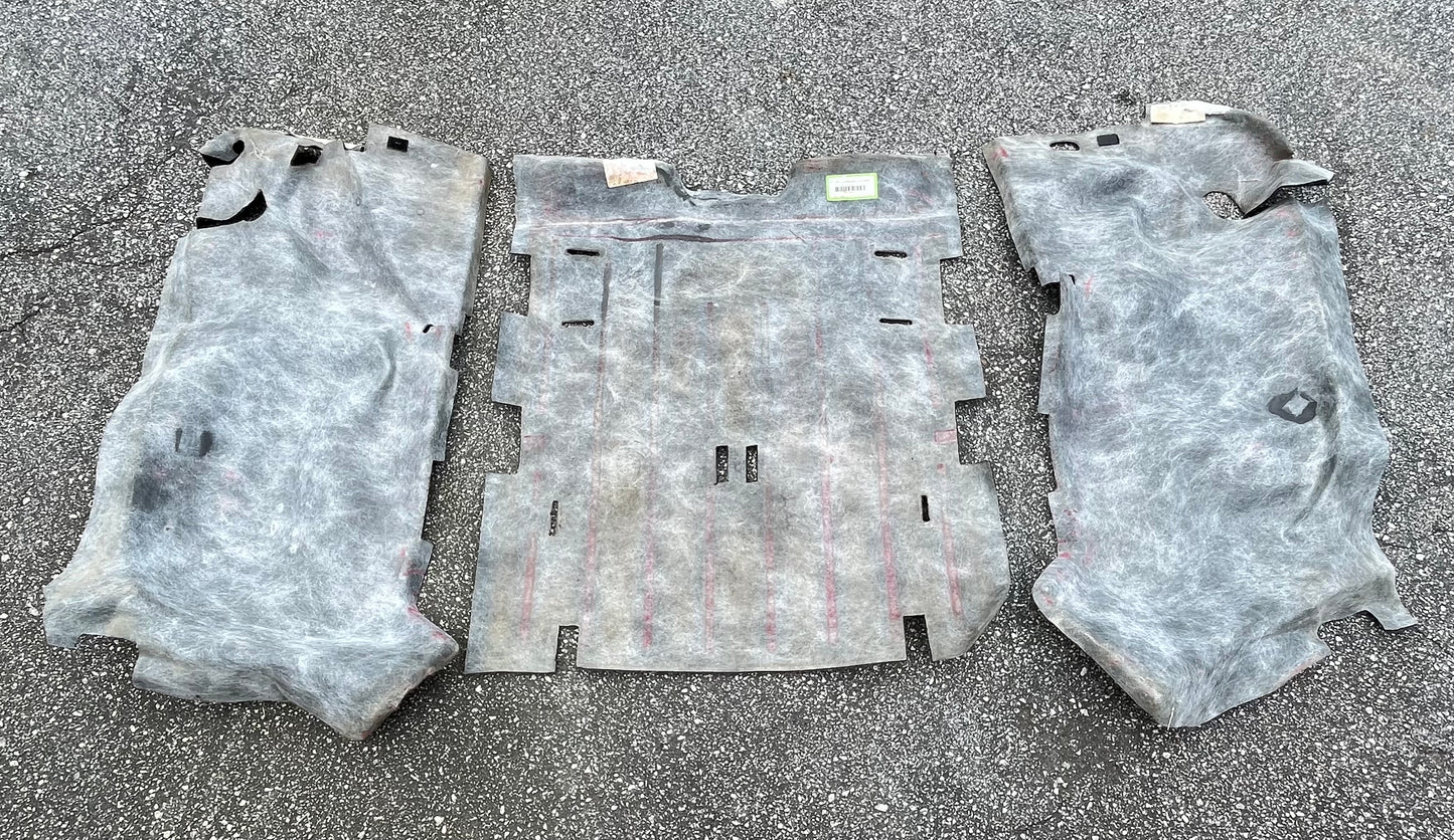 Jeep TJ Wrangler rear carpet black back seat area 03 04 05 06 fender wells