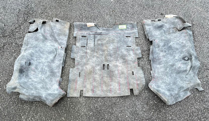 Jeep TJ Wrangler rear carpet black back seat area 03 04 05 06 fender wells