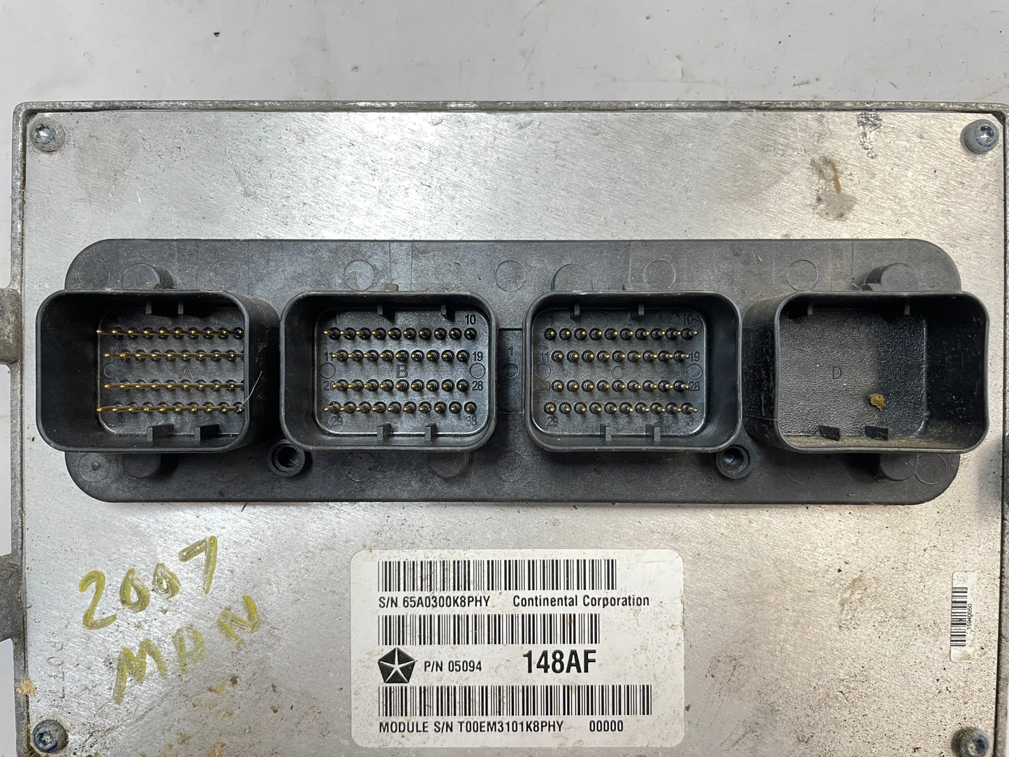 Jeep JK 07 Wrangler computer ECM PCM 6 cylinder manual 05094148AF engine control