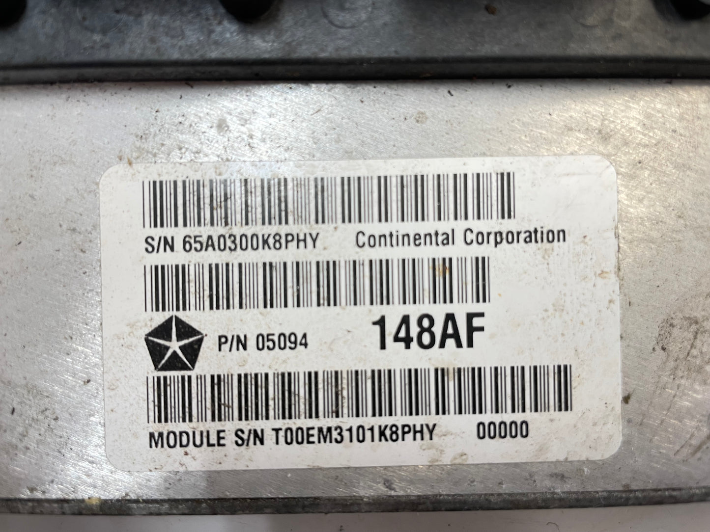 Jeep JK 07 Wrangler computer ECM PCM 6 cylinder manual 05094148AF engine control