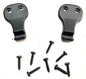 Jeep TJ Sun Visor Support Clip Hook Pair Mounting screws black 97-02 Wrangler!