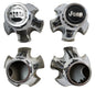 Tapacubos cromados de fábrica para Jeep CJ, CJ5 y CJ7. Tapacubos Laredo de fábrica. 