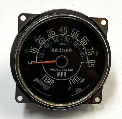rare 1980 Jeep CJ Factory Speedometer CJ5 CJ7 CJ8 Gauge 85 mph NO FUEL OR TEMP