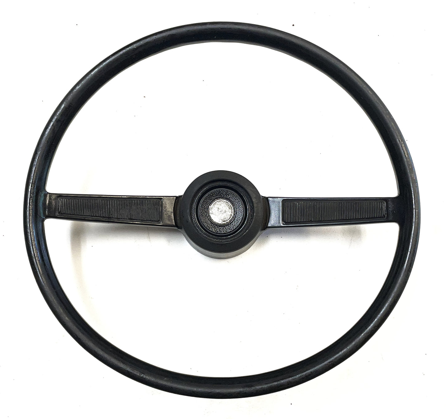 Jeep CJ steering wheel fits 76-86 CJ5 CJ7 CJ8 horn button Factory Black