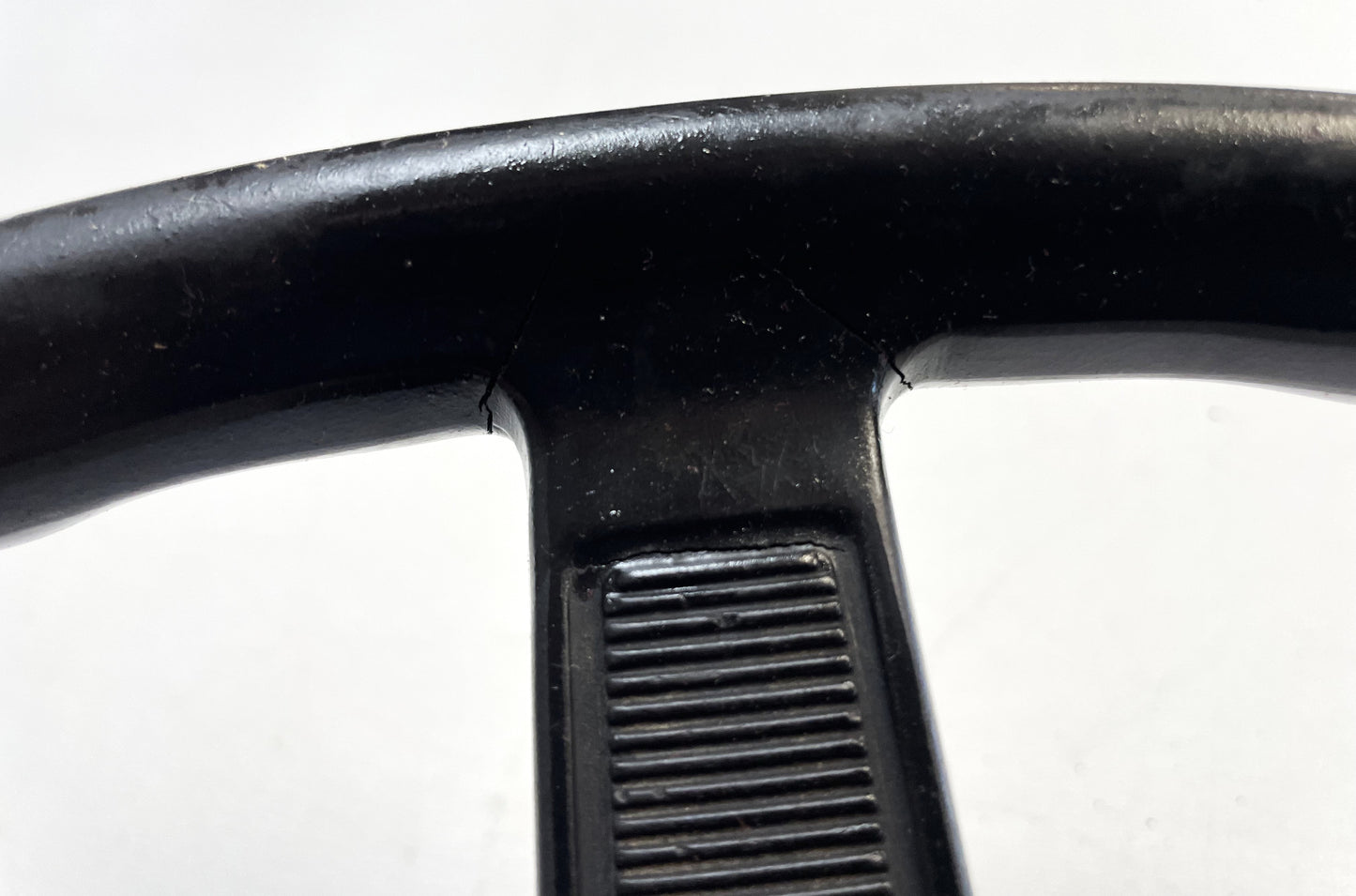 Jeep CJ steering wheel fits 76-86 CJ5 CJ7 CJ8 horn button Factory Black