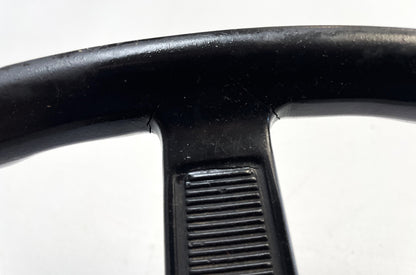 Jeep CJ steering wheel fits 76-86 CJ5 CJ7 CJ8 horn button Factory Black