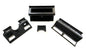 Jeep YJ dash trim plastic bezels 87-95 Wrangler dark grey glove box column