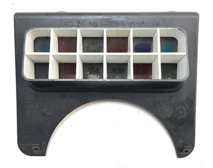 Jeep YJ dash trim plastic bezels 87-95 Wrangler dark grey glove box column