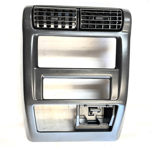 Embellecedor de plástico para el panel central de ventilación del Jeep TJ Wrangler con respiraderos en gris oscuro ágata 