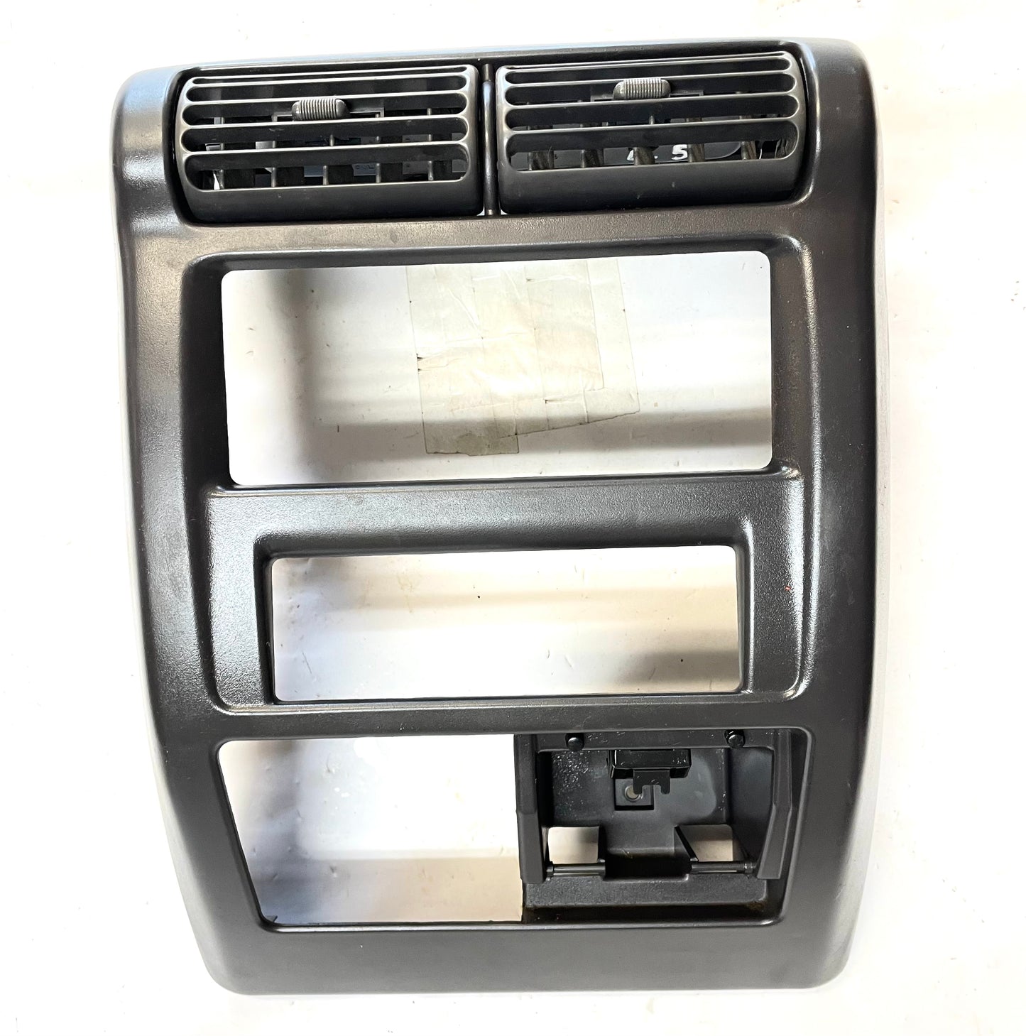 Jeep TJ Wrangler center bezel vents vent plastic dash trim dark grey AGATE