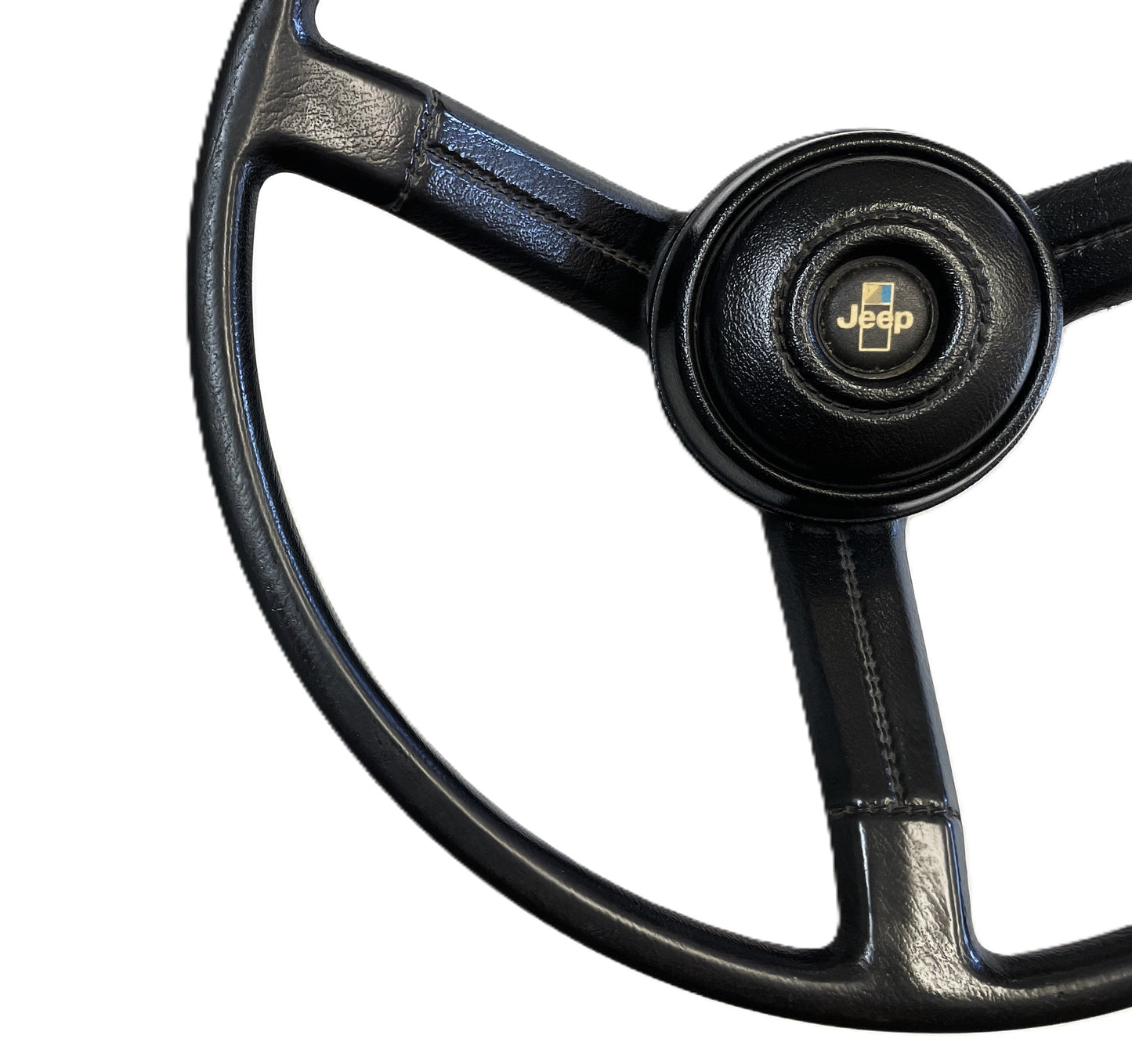 Volante Jeep CJ CJ5 CJ7 CJ8 Botón de bocina Negro de fábrica AMC compatible con 76-86 