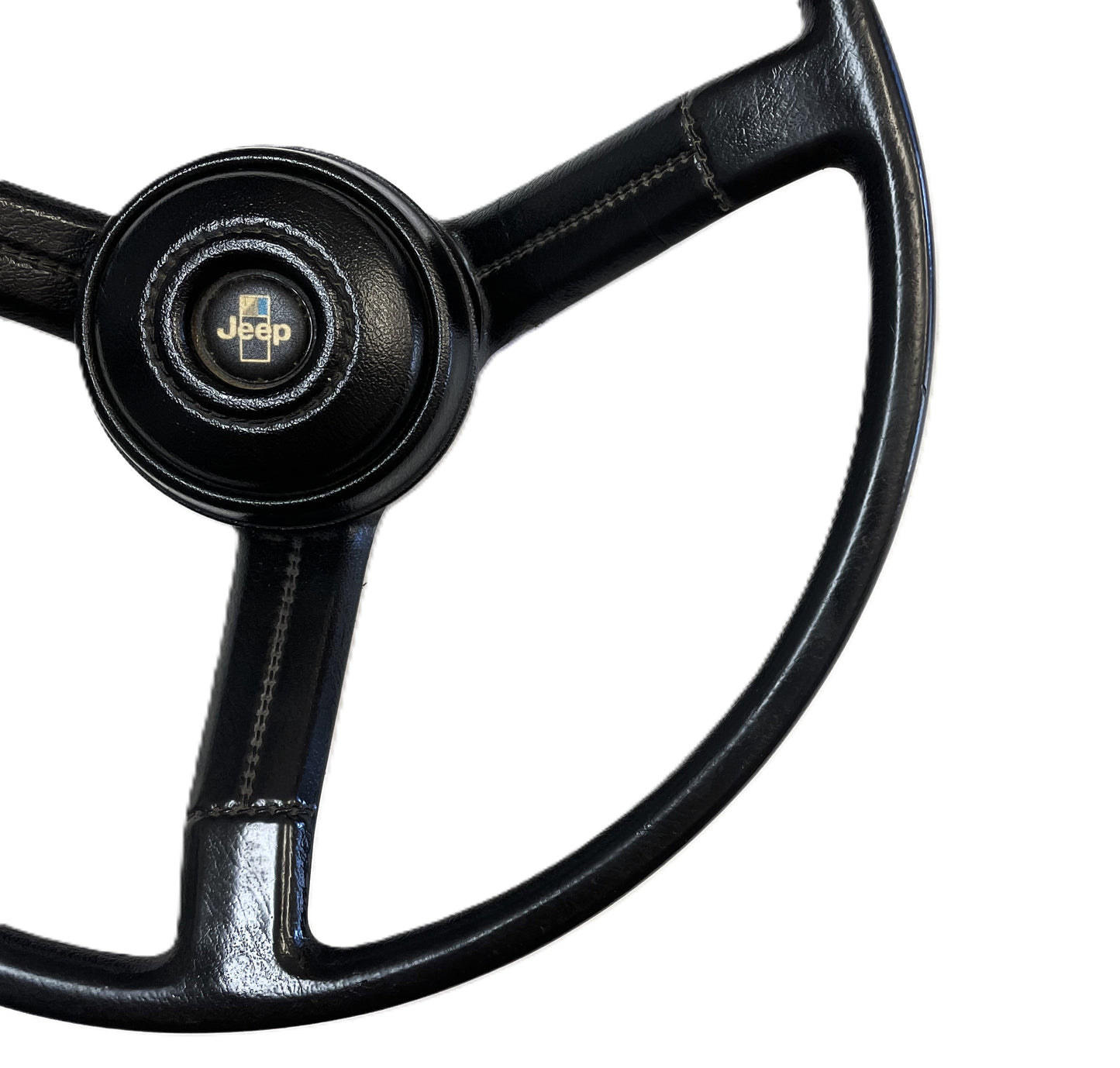 Volante Jeep CJ CJ5 CJ7 CJ8 Botón de bocina Negro de fábrica AMC compatible con 76-86 