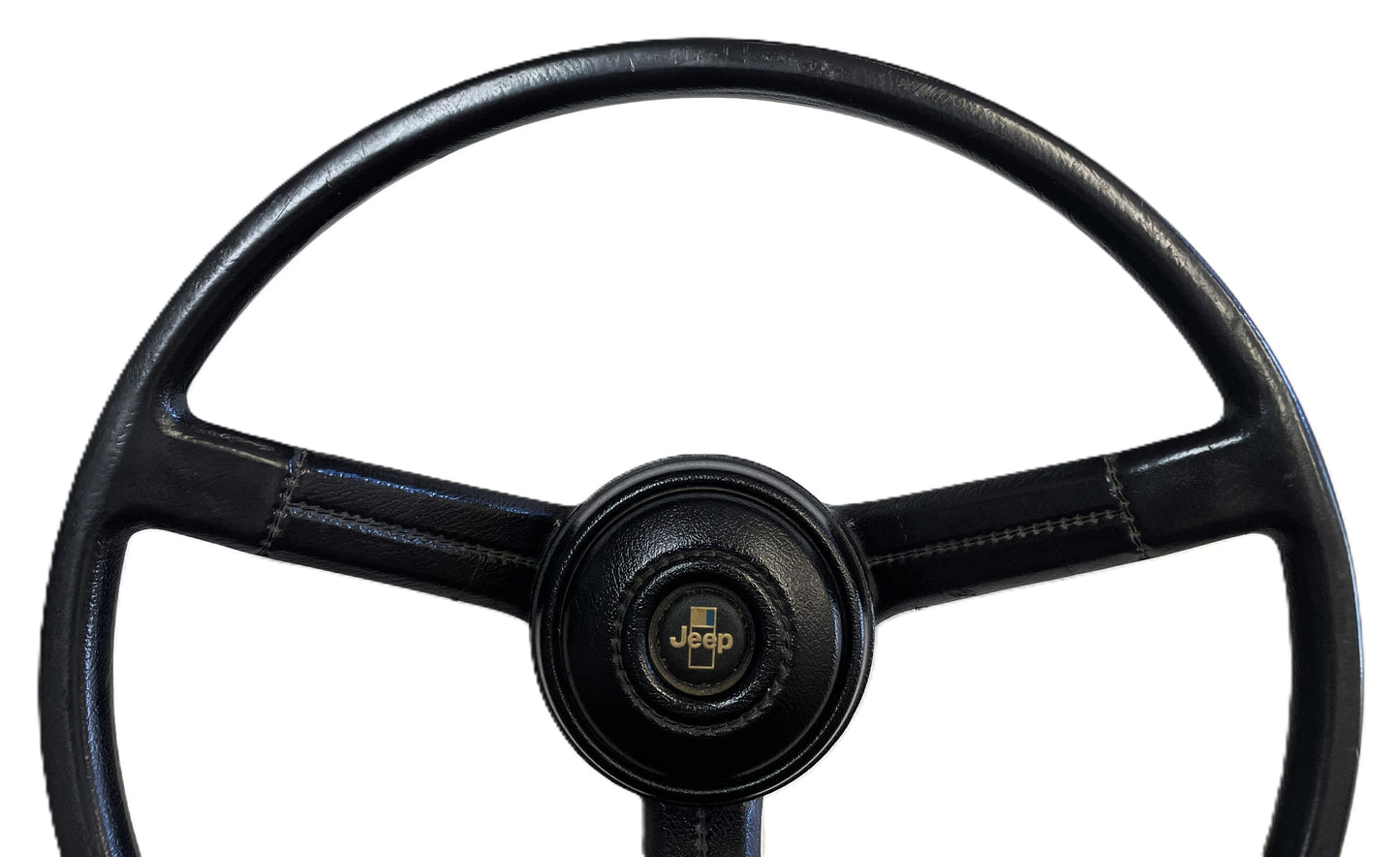 Volante Jeep CJ CJ5 CJ7 CJ8 Botón de bocina Negro de fábrica AMC compatible con 76-86 