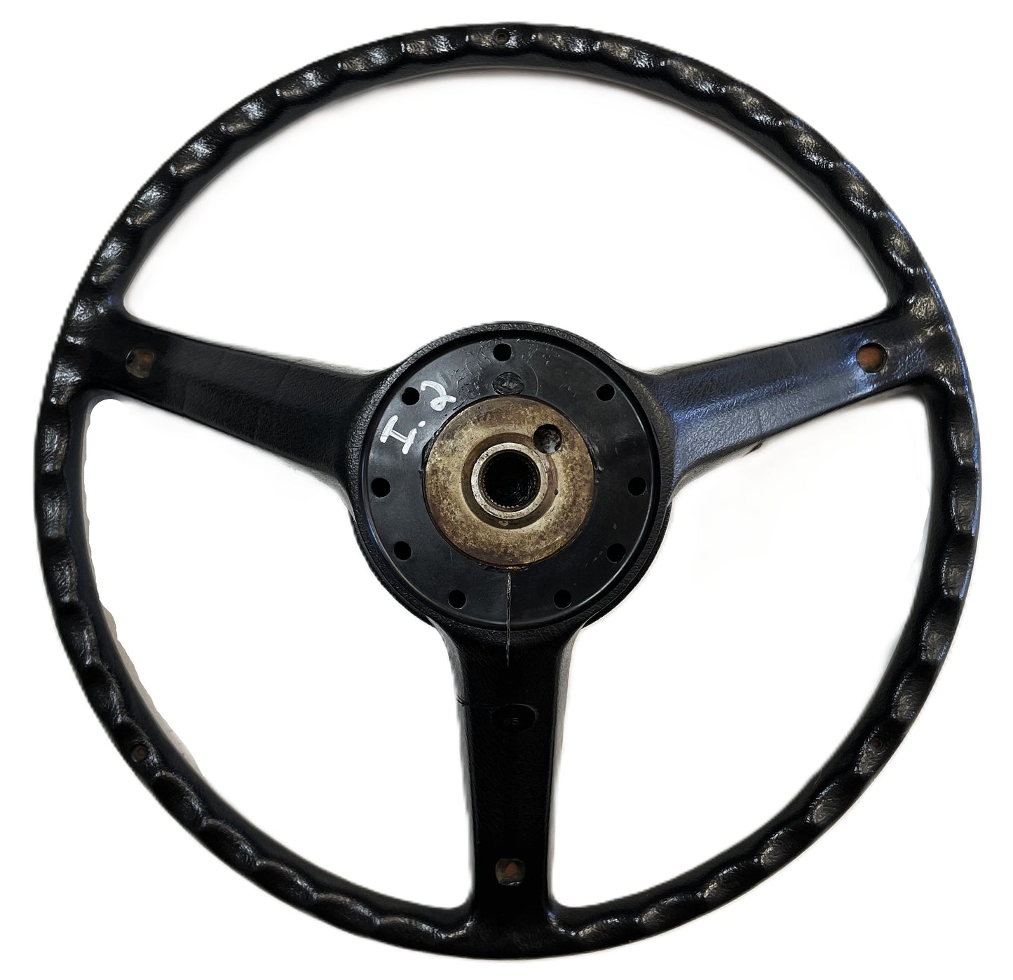 Volante Jeep CJ CJ5 CJ7 CJ8 Botón de bocina Negro de fábrica AMC compatible con 76-86 