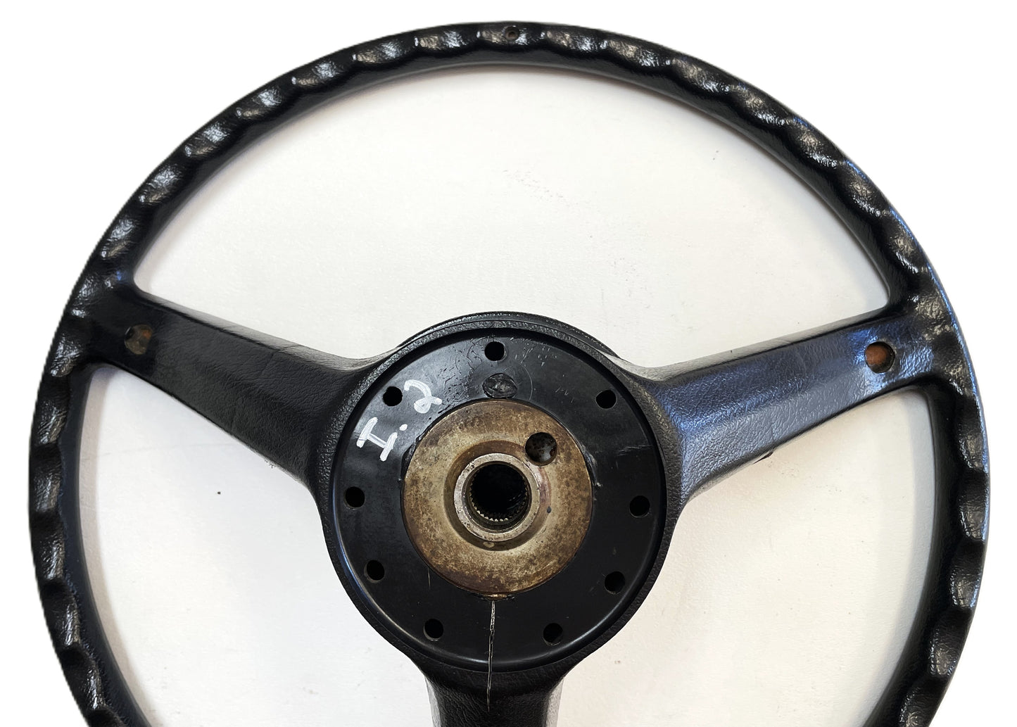 Volante Jeep CJ CJ5 CJ7 CJ8 Botón de bocina Negro de fábrica AMC compatible con 76-86 