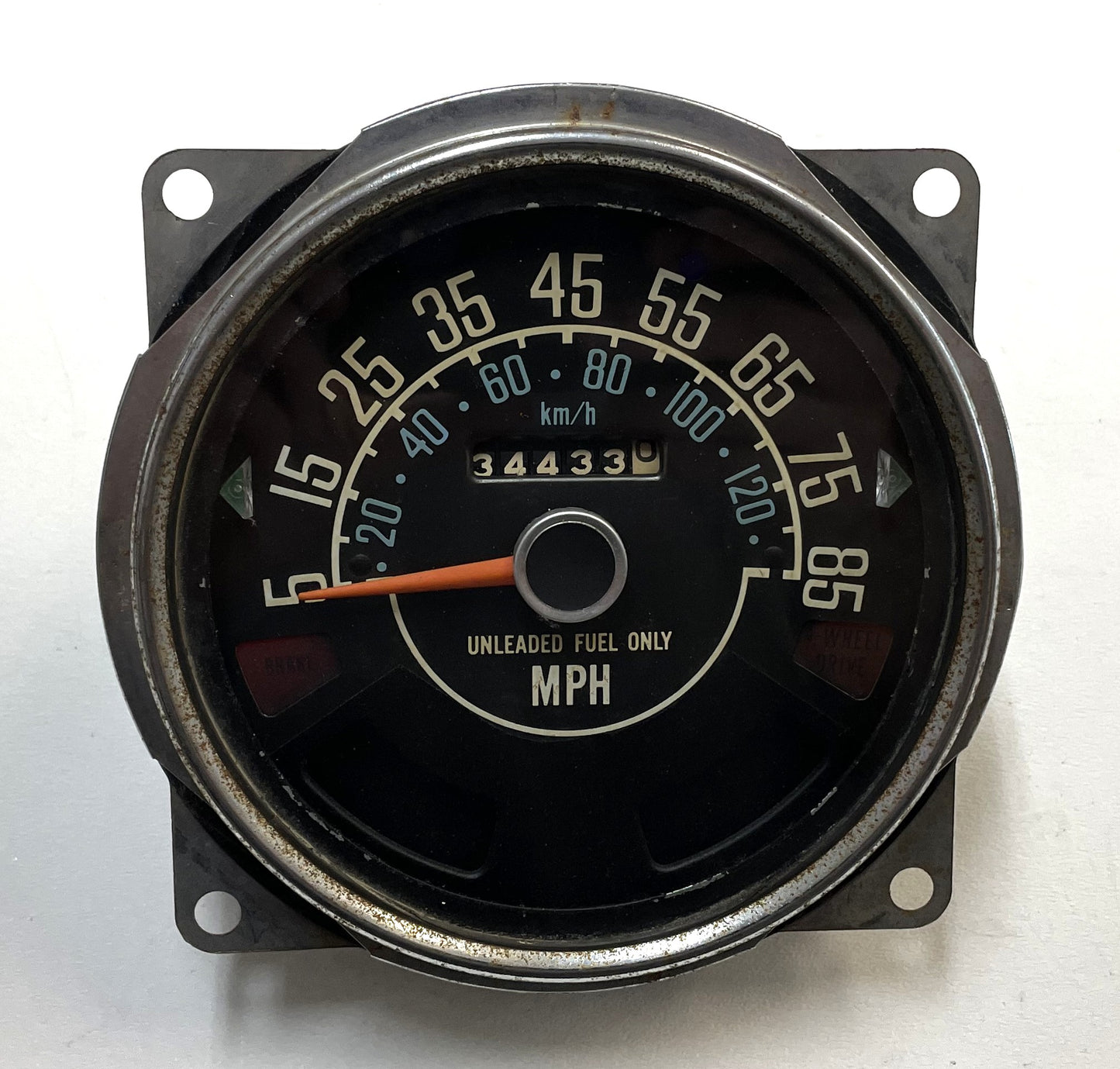 Jeep CJ Speedometer Odometer CJ5 CJ7 CJ8 Fuel Temperature Gauge 85 MPH 34,433