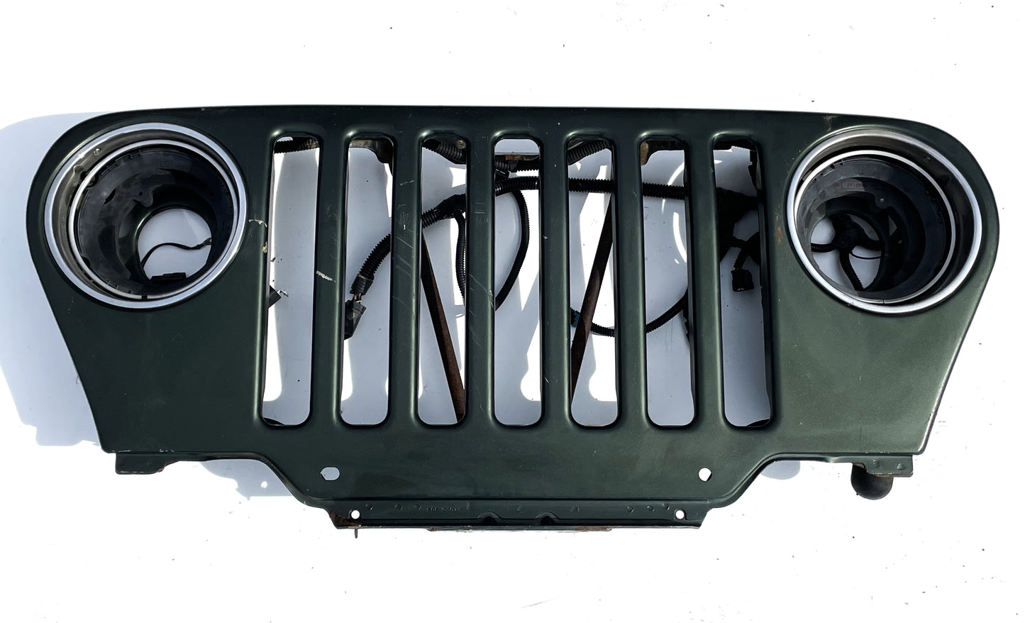 Parrilla delantera para Jeep TJ Wrangler, color verde oscuro, envío gratis. 
