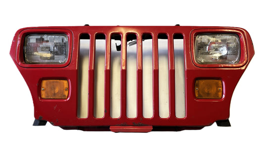 jJeep YJ grill red grille Head lights signals fits 87-95 Wrangler FREE SHIPPING