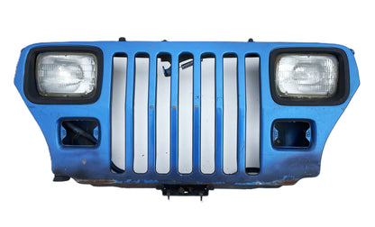 Parrilla azul para Jeep YJ, luces delanteras y traseras, compatible con Wrangler 87-95, ENVÍO GRATIS 
