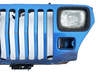 Parrilla azul para Jeep YJ, luces delanteras y traseras, compatible con Wrangler 87-95, ENVÍO GRATIS 