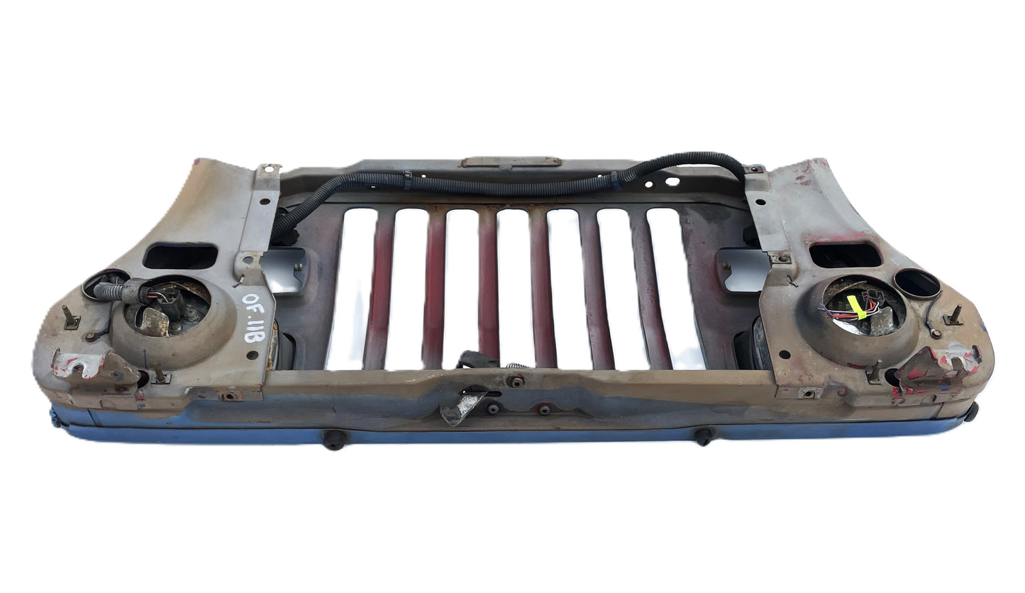 Parrilla azul para Jeep YJ, luces delanteras y traseras, compatible con Wrangler 87-95, ENVÍO GRATIS 