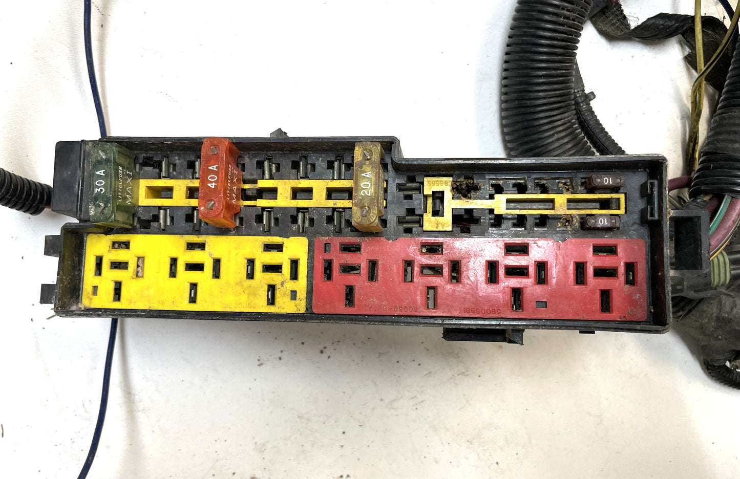 92-95 Jeep YJ Wrangler 2.5 engine wiring wire harness 4 cylinder 9 pin !