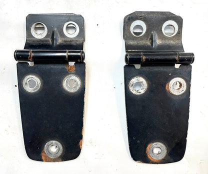 Jeep TJ hood hinges with bolts n shims black factory hinge fits 97-06 Wrangler