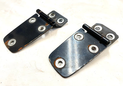 Jeep TJ hood hinges with bolts n shims black factory hinge fits 97-06 Wrangler