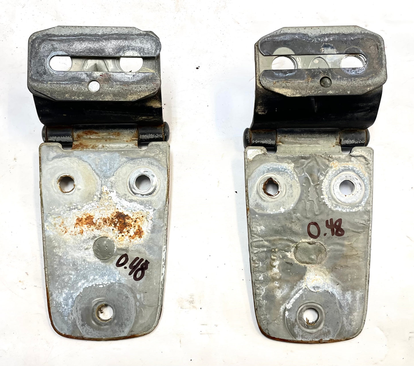 Jeep TJ hood hinges with bolts n shims black factory hinge fits 97-06 Wrangler