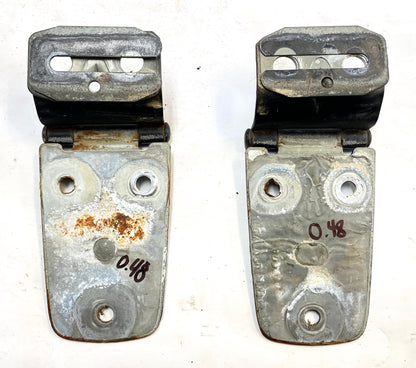 Jeep TJ hood hinges with bolts n shims black factory hinge fits 97-06 Wrangler