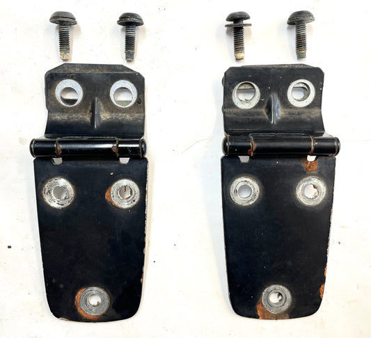 Jeep TJ hood hinges with bolts n shims black factory hinge fits 97-06 Wrangler