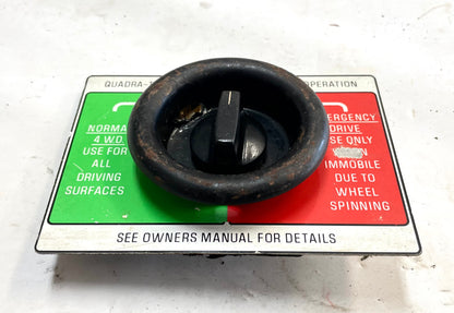 Jeep Quadratrac Emergency Drive Glove box switch 4x4 J10 Cherokee Wagoneer CJ7