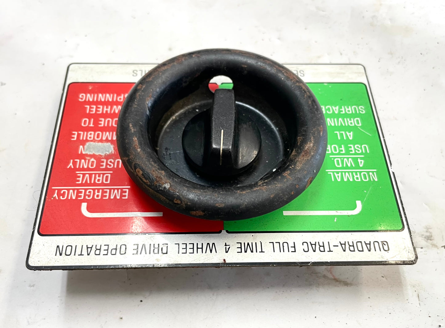 Jeep Quadratrac Emergency Drive Glove box switch 4x4 J10 Cherokee Wagoneer CJ7