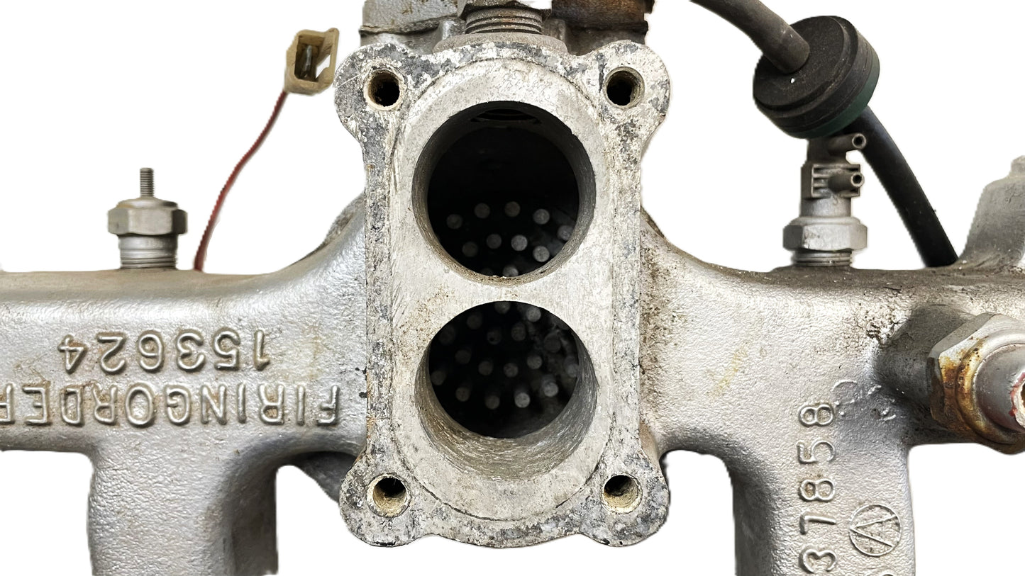 Jeep 4.2 intake manifold YJ CJ5 CJ7 CJ8 2 barrel aluminum AMC 258 EF3237858 carb