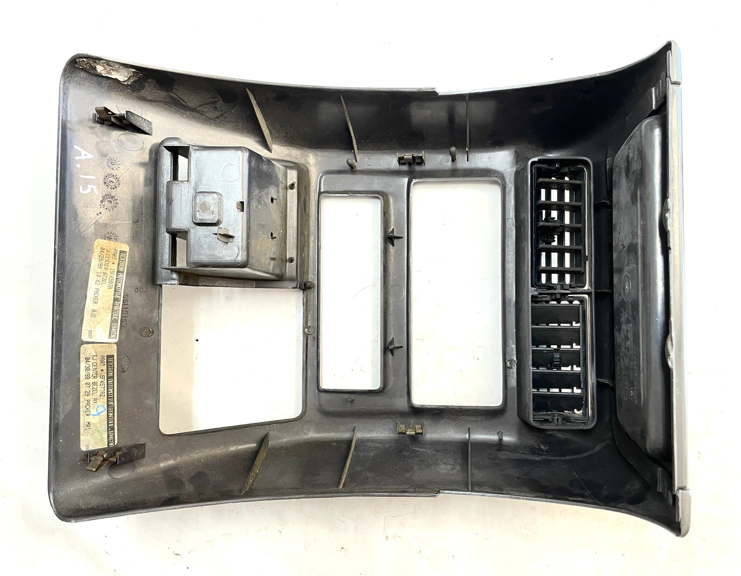 Jeep TJ dash trim center bezel vents vent dark grey AGATE fits 97-02 Wrangler!