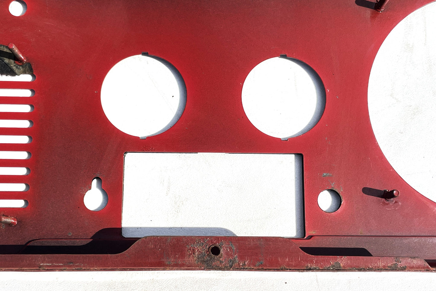 Panel de instrumentos para Jeep CJ, CJ5, CJ7 y CJ8, de metal, rojo, con envío gratis. 