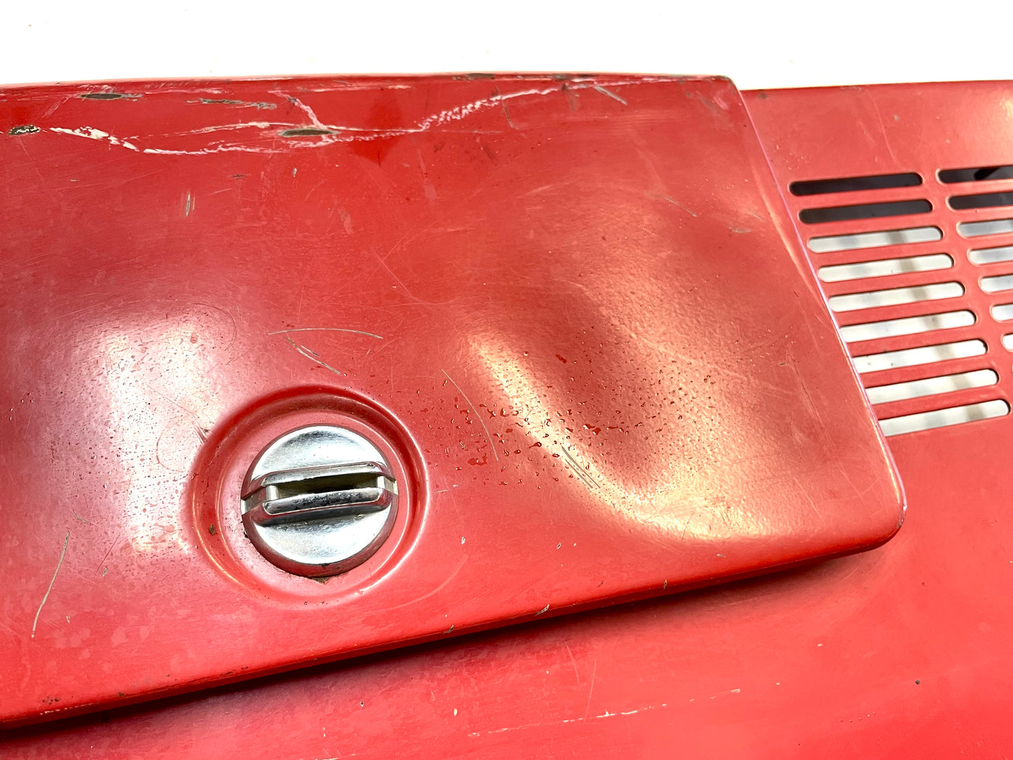 Jeep CJ dash gauge panel CJ5 CJ7 CJ8 AMC metal radio glove box gauges red