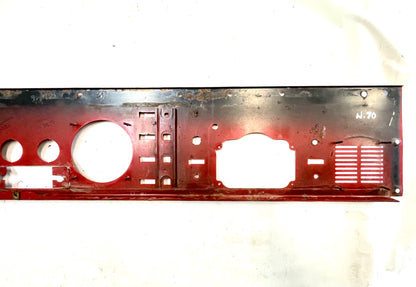 Jeep CJ dash gauge panel CJ5 CJ7 CJ8 AMC metal radio glove box gauges red