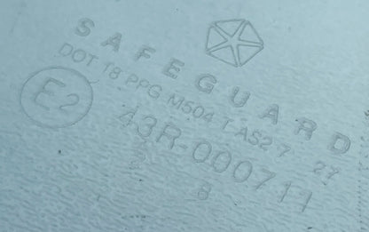 Ventana de vidrio de puerta Jeep TJ VIDRIO MOPAR DE FÁBRICA Wrangler lado del conductor izquierdo 