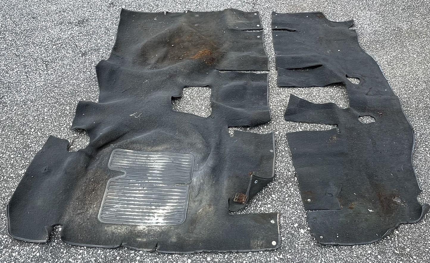 Jeep YJ Wrangler dark Grey factory front carpet set FREE SHIPPING