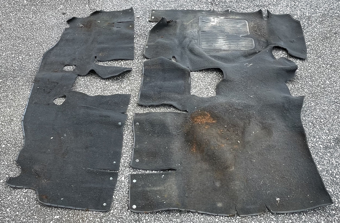 Jeep YJ Wrangler dark Grey factory front carpet set FREE SHIPPING