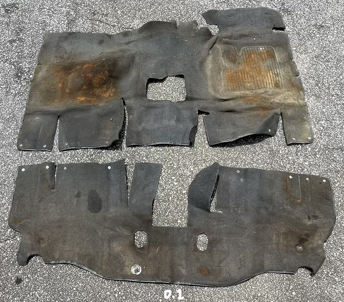 Jeep YJ Wrangler dark Grey factory front carpet set FREE SHIPPING