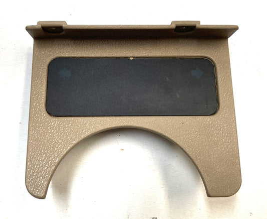 Jeep YJ warning light dash trim bezel 87-91 Wrangler trouble lights sand tan