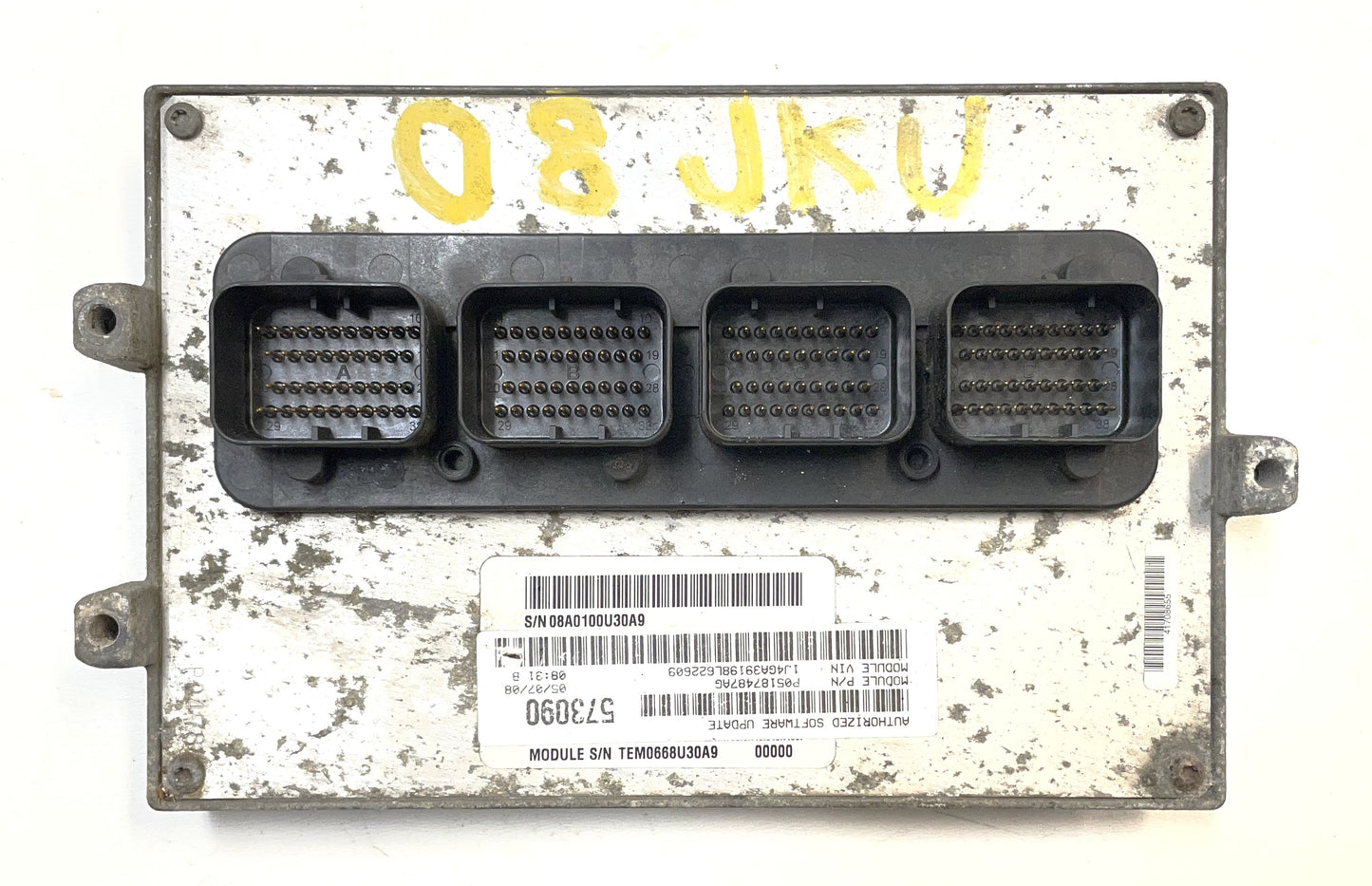 Computadora ECM PCM Jeep JK 08, 3.8, seis cilindros, 05150468AA ECU 