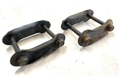 Jeep YJ shackles with bolts 87-95 Wrangler Front and Back leaf springs FREE SHIP