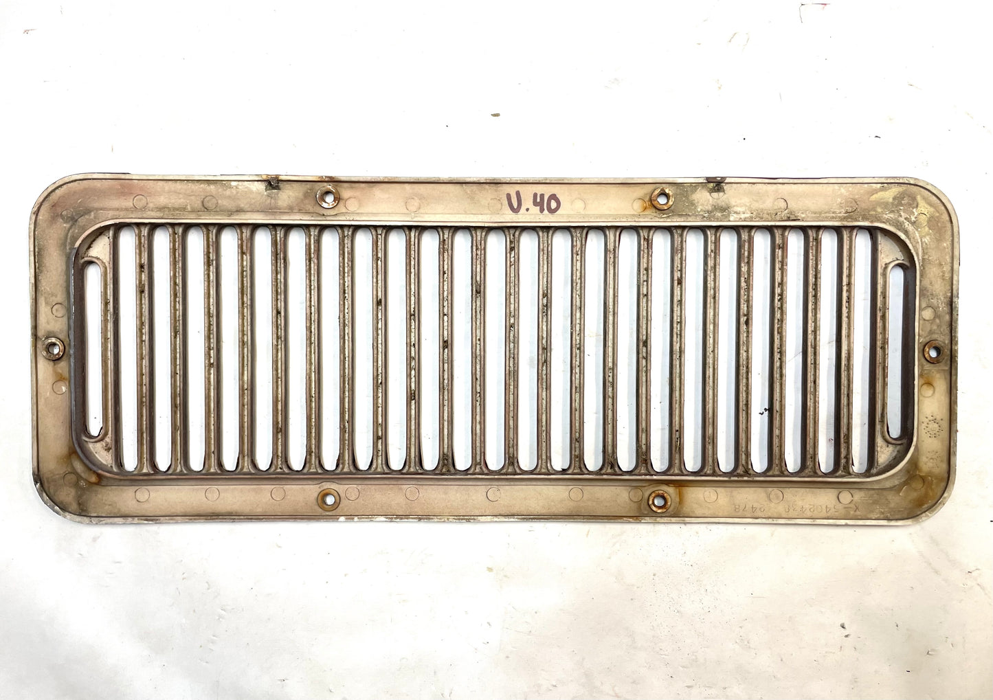 Jeep CJ Cowl Vent 6 hole CJ5 CJ7 fresh air intake plastic fits 78-86 Brown