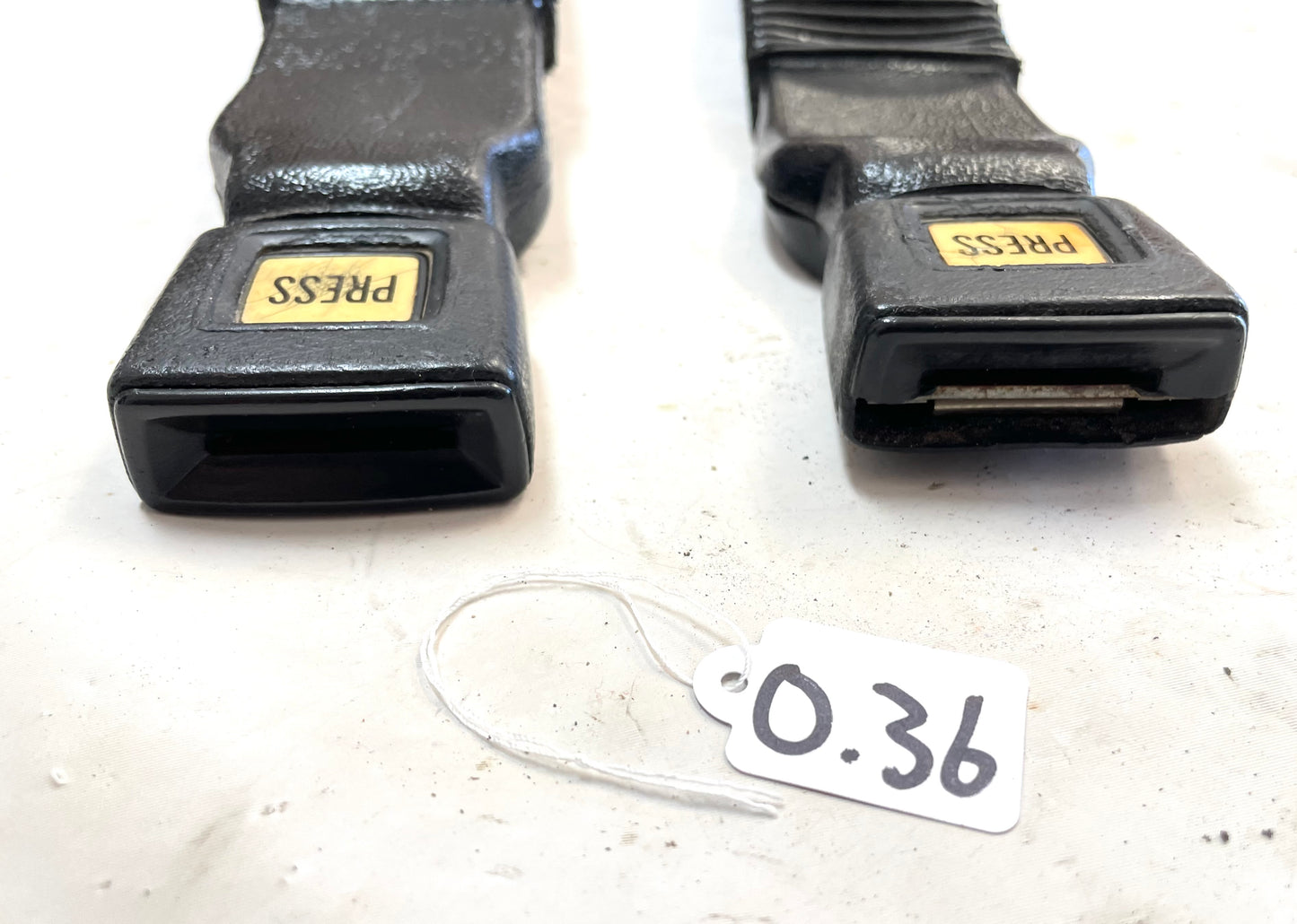 Jeep CJ Front Seat Belt buckles Seatbelt End Driver and Passenger female CJ5 CJ7