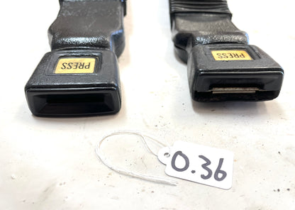 Jeep CJ Front Seat Belt buckles Seatbelt End Driver and Passenger female CJ5 CJ7