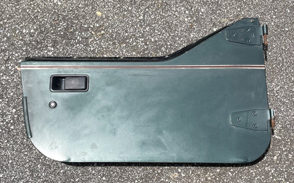 Jeep Wrangler Dark Green Half Doors Sahara YJ CJ7 Factory Steel Door w/ pouches
